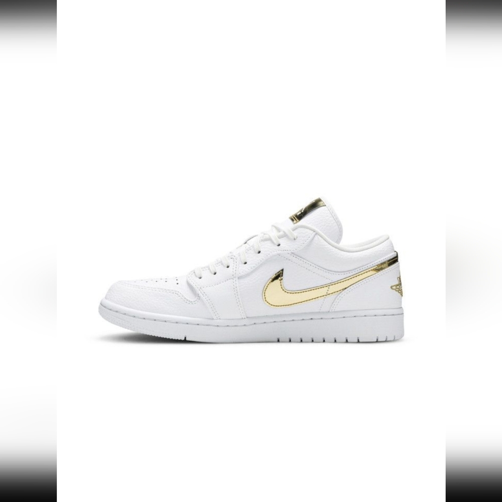 Women's Air Jordan 1 Low SE "White/Metallic Gold"